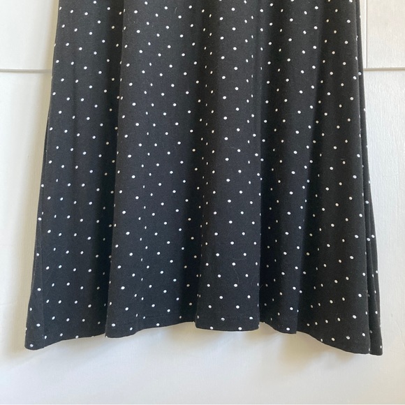 bnwt black and white polka dot stretch tshirt dress | size small - Picture 3 of 7
